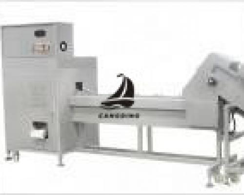 Onion root cutting machine